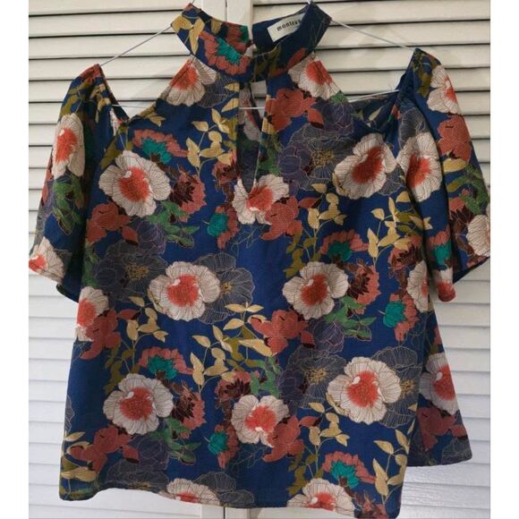 Monteau Los Angeles Top Women’s Size Small Flowy & Feminine Sleeveless Light - Picture 5 of 7